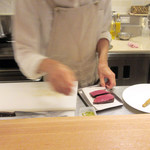 ラ・トラース - オープンキッチン(2017/6月夜)