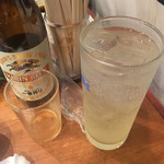 三橋屋 - 瓶ビールとレモンさわー
