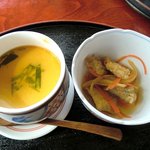 レストラン桂 - 桂 ＠葉山 湘南国際村C. 魚の南蛮漬け小鉢と茶碗蒸し