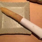 串揚げ 依知川 - アスパラ肉巻き