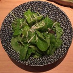 串揚げ 依知川 - ベビーリーフのサラダ