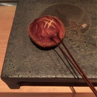 串揚げ 依知川 - 椎茸海老すり身詰め