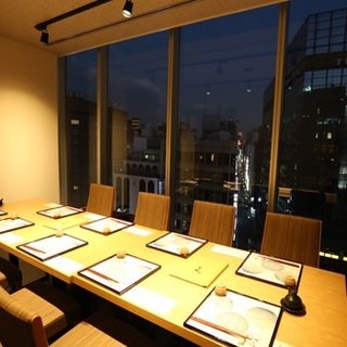 [Invoice compatible store] View from the top floor of Umeda Pal Building in a private room!