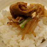やよい軒 - 生姜焼き＋マヨ、オン・ザ・ライス～～(￣∇￣)