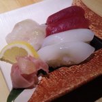 Shiono Kaze - 　寿司3種盛り