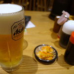 Namba Sennichi Mae Kamatake Udon - 生ビール　６００円