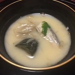 名古屋 浅田 - ■お椀
            鮎こく笹牛蒡茄子蓼庵