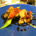 キャトルラパン 北梅田 - 1706_キャトルラパン 北梅田_牛とチキンのステーキ