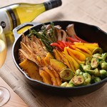 蓼科高原ビュッフェ エルバージュ - 季節の野菜をスキレットで♪
