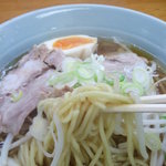 新発田ラーメン 蔦家 - 中太ストレート麺