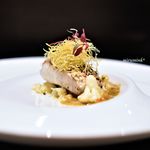 レストラン ラ・フロレゾン・ドゥ・タケウチ - 茸の香りを纏った天然鯛のア・ラ・ヴァプール 　カリフラワーのエクラゼと共に　デュグレレ風ソースで