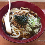 水戸 上りそば - 納豆うどん ¥430- (2017.6.28)