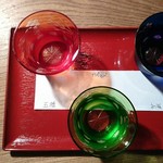 張海 - 日本酒利き酒3種