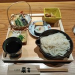 日本料理 栗吉 - [料理] 冷やし稲庭天ぷら御膳 全景♪ｗ
