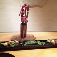 日本料理 幸庵 - 八寸は長い皿に二人分