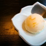 Sushi Kappou Fukumatsu - デザートのシャーベット
