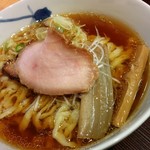 麺 みつヰ - 醤油(中太手もみ麺・750円)