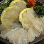 魚虎 - 小フグ刺 1300円