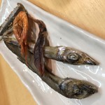 肉そばジョニー - 干物の炙り物