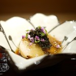 東麻布 天本 - 蛸（三浦半島）、とこぶし（和歌山）、生キャビア（ベルギー）