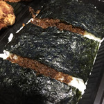 日本亭 - ご飯もクローズアップ。黒いな！！！