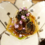 東麻布 天本 - 久里浜たこのさくら煮、和歌山天然トコブシ、すだちジュレ