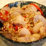 コブクロ唐辛子和え