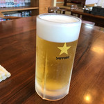 寺川食堂 - 生ビール(中)¥500