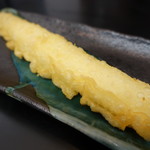 極楽うどん TKU - ホワイトアスパラの天ぷら