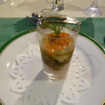 てふてふ - 繊細な魚介の前菜。混ぜて食べます。