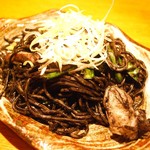 生け簀の銀次 - 沖縄そばのイカスミチャンプルー