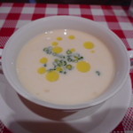 ビストロ アオキ - ひよこ豆の冷製スープ（ランチ））