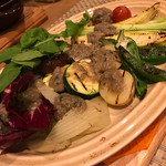 ビリエット - ベビーコーンと色々野菜のキビナゴバーニャカウダソース