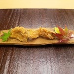 銀座 小十 - 松茸のフライ