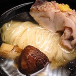 銀座 小十 - 甘鯛，松茸，にゅうめんのお椀