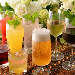 You can enjoy a wide variety of drinks with all-you-can-drink options◎