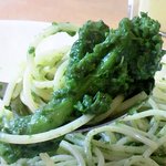 03 slow cafe - 春菊のジェノベーゼZOOM！！(今回は菜の花入りでした)