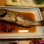 まるは食堂旅館 - コースの煮魚。
