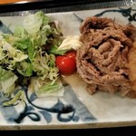 お肉と和食 玄菜 - [料理] 牛みぞれ焼き プレート全景♪ｗ