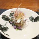 傳 - (2017年6月　訪問)鰯なめろう。身のカットが大き目なのでとても食べ応えがありました。