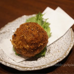 炭火焼肉 ふちおか - 黒毛和牛メンチカツ