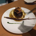 鴨ハンバーグとフォアグラ