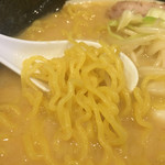 北海道らーめん おやじ - 麺アップ