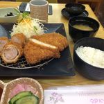 Tonkatsu Kewaike - H.29.6.15.昼 ヘレとロースの合い盛りとんかつ膳 1,380円税込