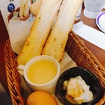 カフェ珈琲館 - ソフトフランスパンセット♩