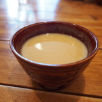 めぐみカフェ - 春キャベツの豆乳ポタージュ