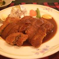 くいしんぼー山中 - ビフカツ。（Ｂランチ）