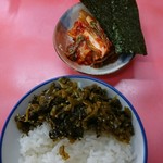 豚骨ラー麺 ごん太 - 三大珍味！(高菜)(*´-`)