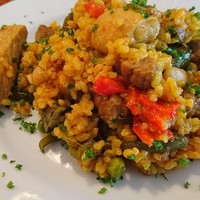 ラ・コシーナ・デ・ガストン - 豚肉と野菜のパエリア　アップ(17-06)