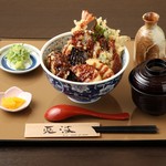 天ぷら 兎波 - 野菜味噌天丼